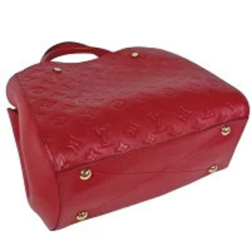 Louis Vuitton Red 2way Empreinte Monogram Cerise Handbag Montaigne Red